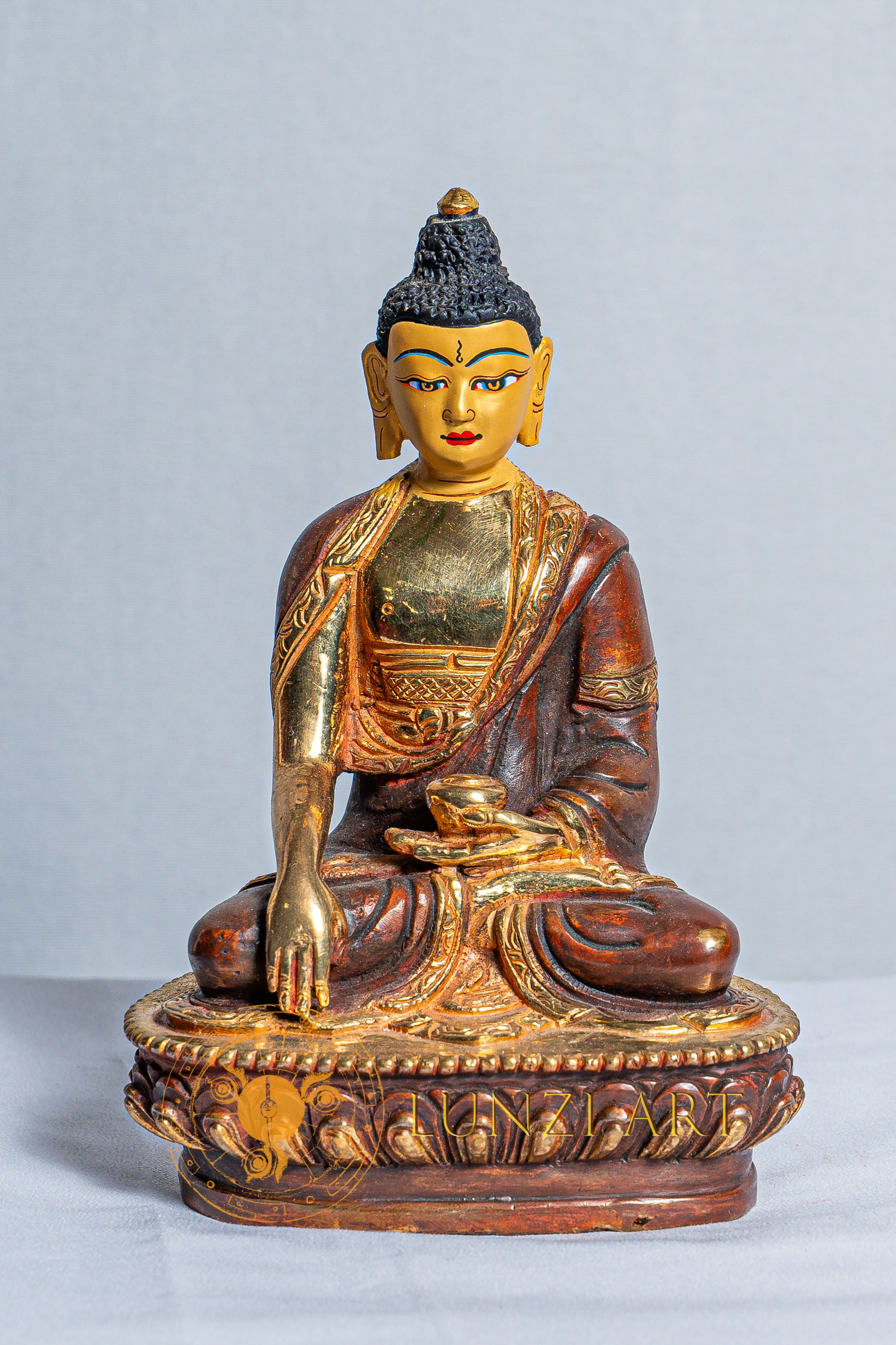 佛像 释迦牟尼佛像| 铜镀水银金– LunziArt-Nepal Buddha statues, thangkas
