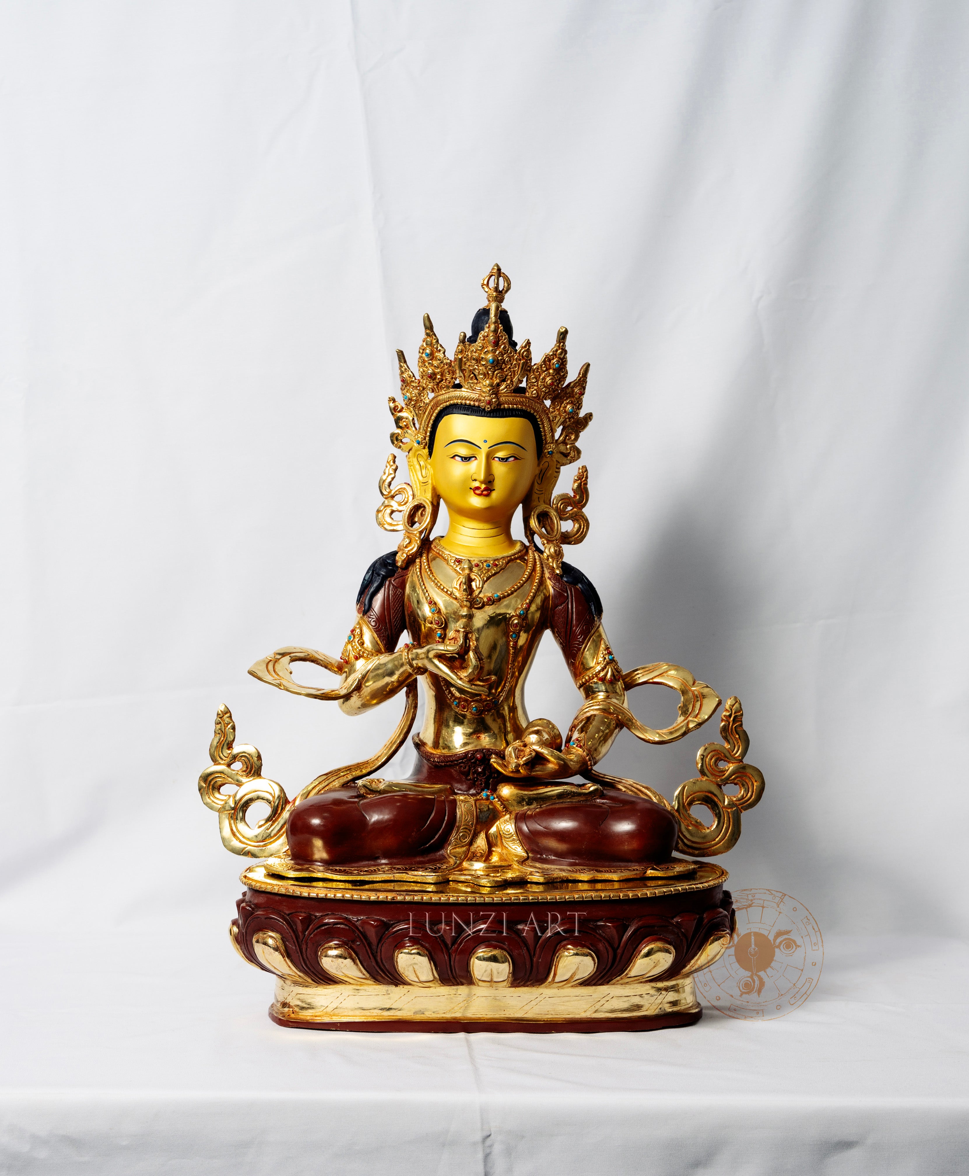 金刚萨埵像| 铜局部鎏金– LunziArt-Nepal Buddha statues, thangkas