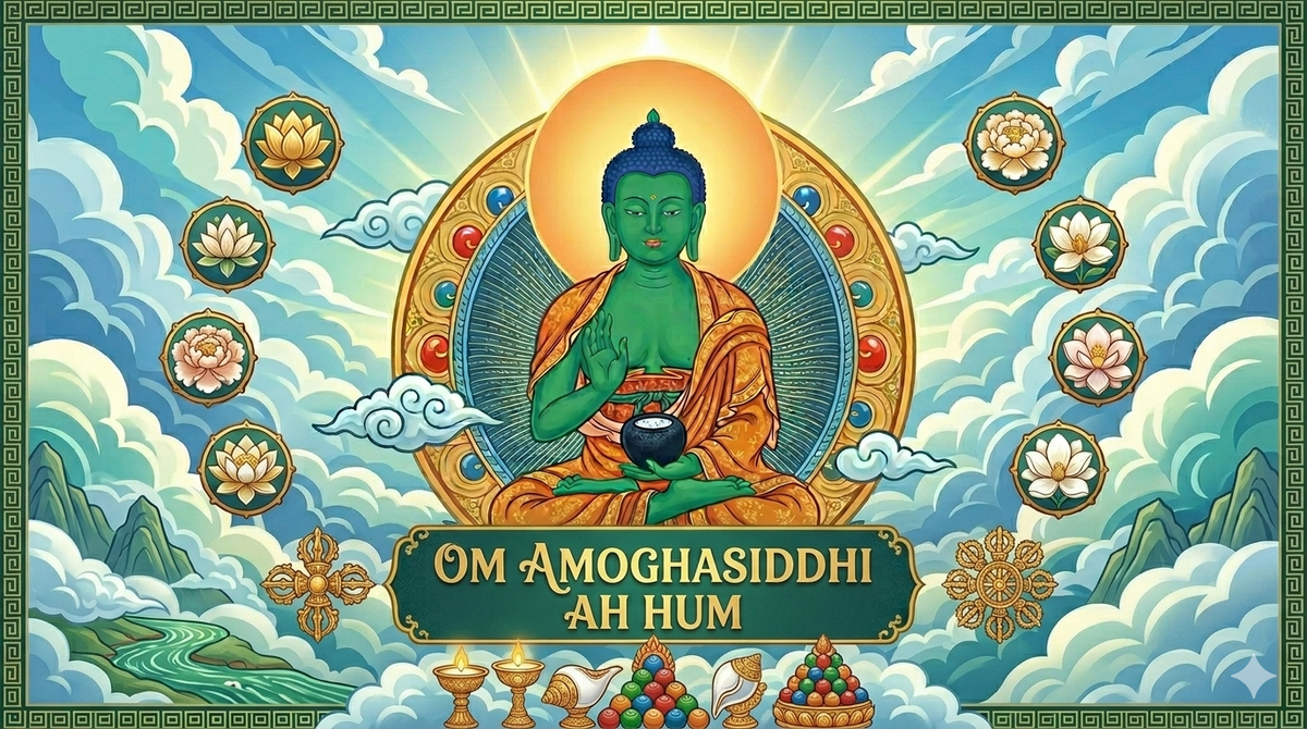 Amoghasiddhi Buddha: The Green Buddha of Fearlessness and Accomplishment