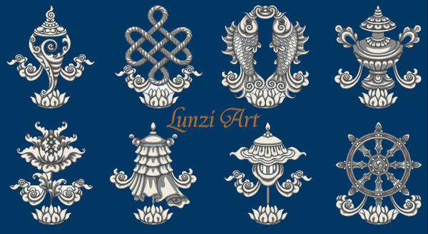 The Eight Auspicious Symbols: Timeless Wisdom for Modern Struggles