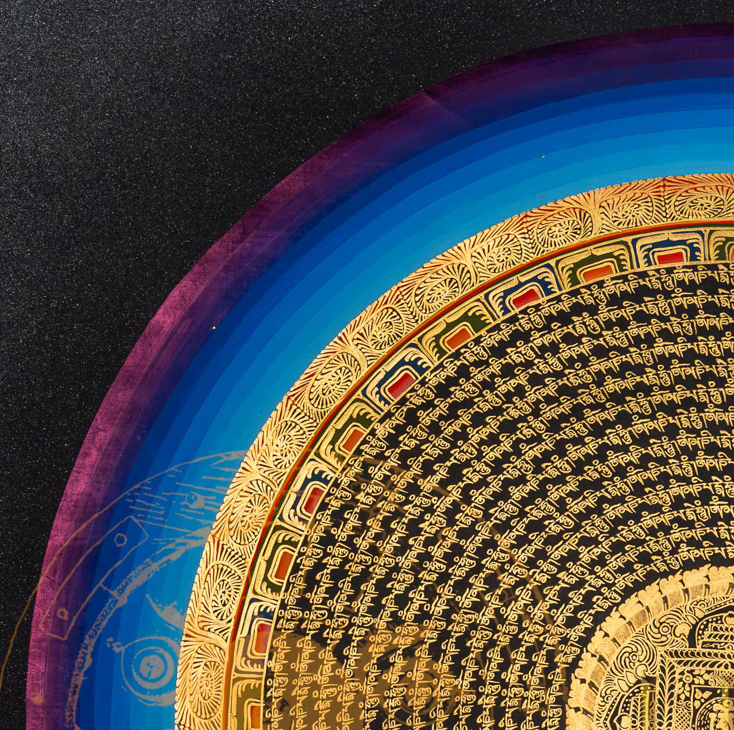 The Celestial Mantra Mandala Thangka: A Portal of Infinite Compassion - T-PS-SS-BB-RMM-98