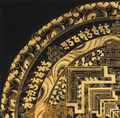 The Gold Kalachakra Mandala Thangka: A Luminous Map of Infinite Time - T-PS-SS-BB-KM-94