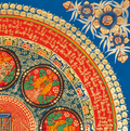 The Eight Auspicious Symbols Mantra Mandala Thangka - T-PS-SS-BB-KGM-92