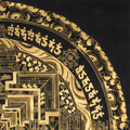 The Gold Kalachakra Mandala Thangka: A Luminous Map of Infinite Time - T-PS-SS-BB-KM-94