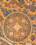 The Sacred Mandala Thangka: A Geometric Portal to Cosmic Harmony - T-PS-SS-GB-TM-103