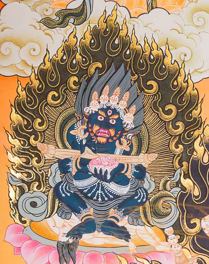 Yamantaka Thangka: The Wrathful Conqueror of Death - T-PS-SS-BB-YS-102