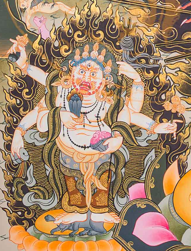 Yamantaka Thangka: The Wrathful Conqueror of Death - T-PS-SS-BB-YS-102