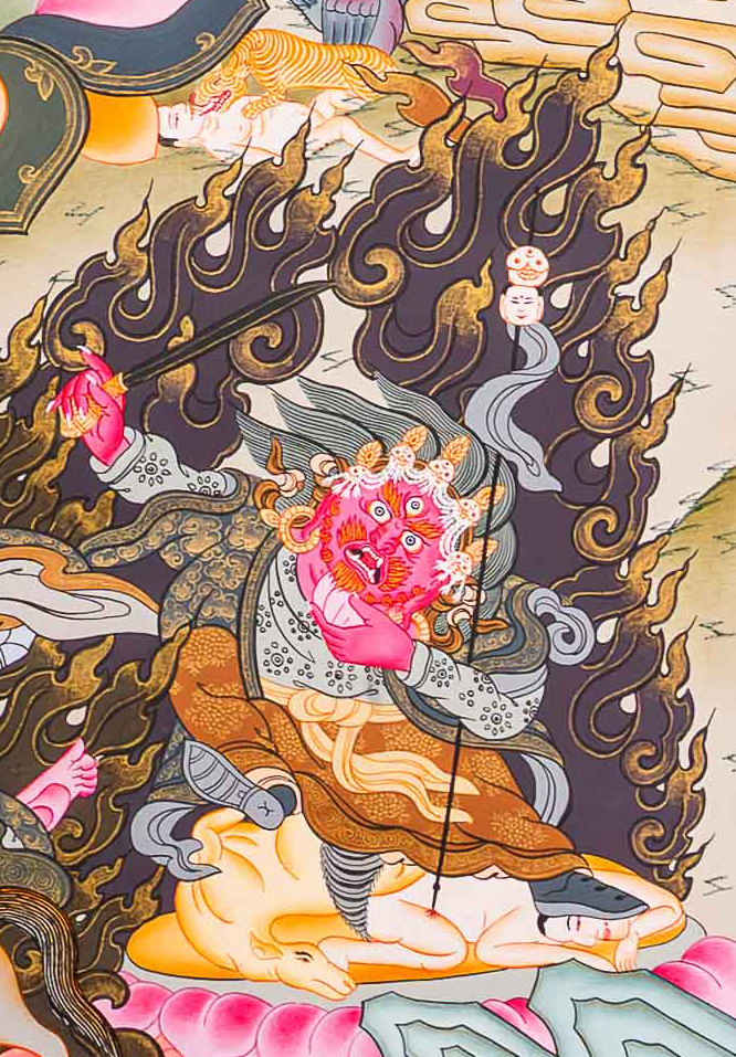 Yamantaka Thangka: The Wrathful Conqueror of Death - T-PS-SS-BB-YS-102