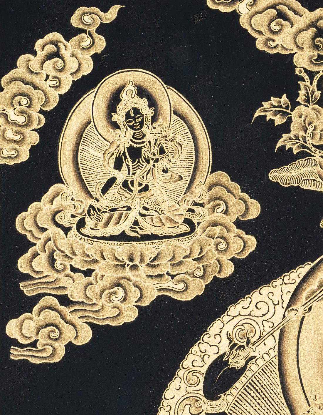 Handpainted Manjushree Thangka - T-S-BT-BB-M-0001