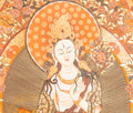 Hand-Painted White Tara Thangka - T-S-BT-BB-WT-0029