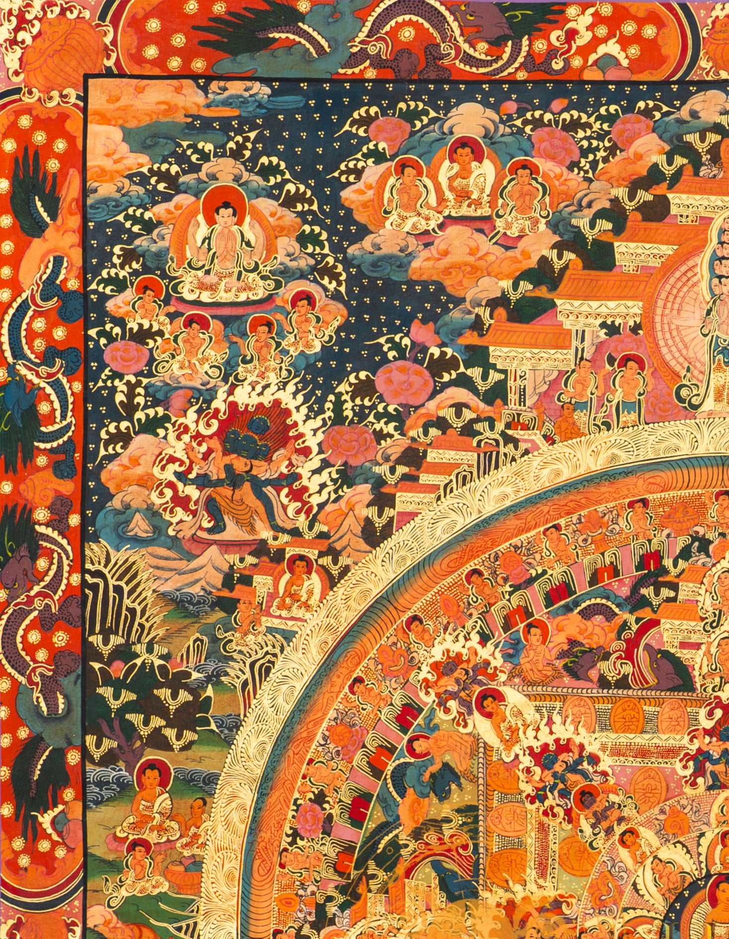The Sacred Mandala Thangka of Enlightenment - T-S-BT-BB-TM-0036