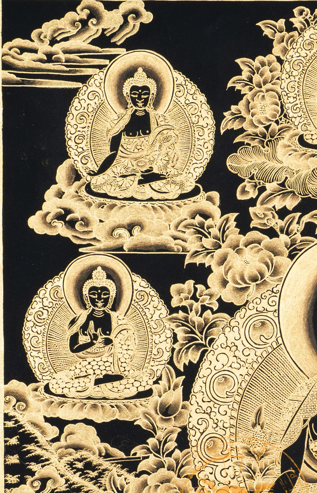 Hand-Painted Medicine Budhha Thangka