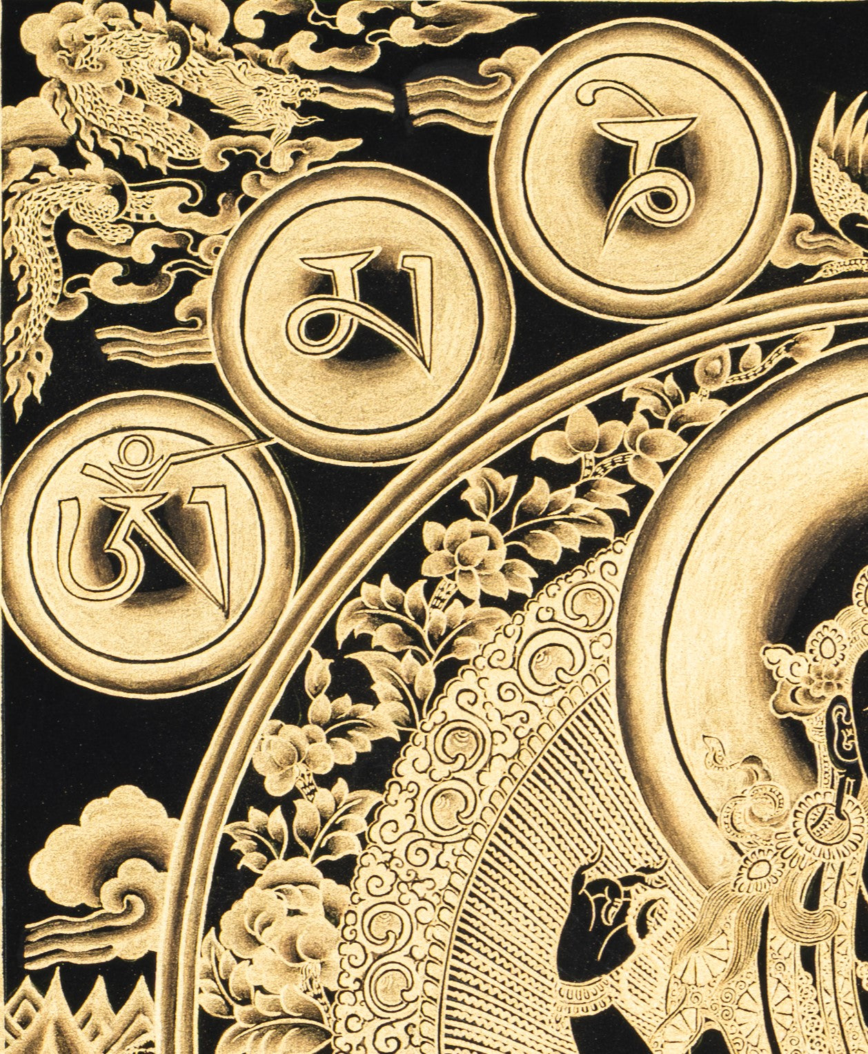 Hand-Painted Chengresi (Avalokiteshvara) Thangka - T-S-BT-BB-C-0009