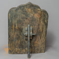 21 Buddhas Temple Altar | Hand-Carved Wood & Clay Relief Plaque - w-s-sh-tb-0004