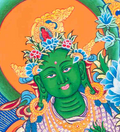 21 Tara Hand-Painted Thangka - T-S-BT-RB-AU-TT-0067