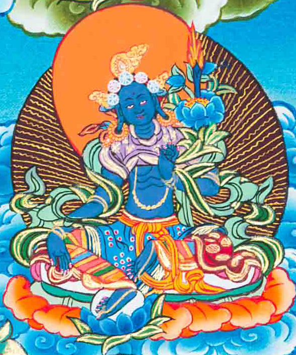21 Tara Hand-Painted Thangka - T-S-BT-RB-AU-TT-0067