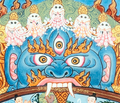 24K Gold Hand-drawn Wheel of life Thangka - T-B-HT-RB-AU-WOL-0017