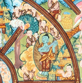 24K Gold Hand-drawn Wheel of life Thangka - T-B-HT-RB-AU-WOL-0017