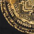 The Gold Kalachakra Mandala Thangka: A Luminous Map of Infinite Time - T-PS-SS-BB-KM-94