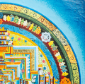 Handmade Kalachakra Mandala Thangka - T-B-HT-BB-KM-0010