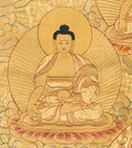 The Golden Path to Enlightenment: Shakyamuni Buddha Thangka Painting - T-S-BT-RB-AU-SB-0019