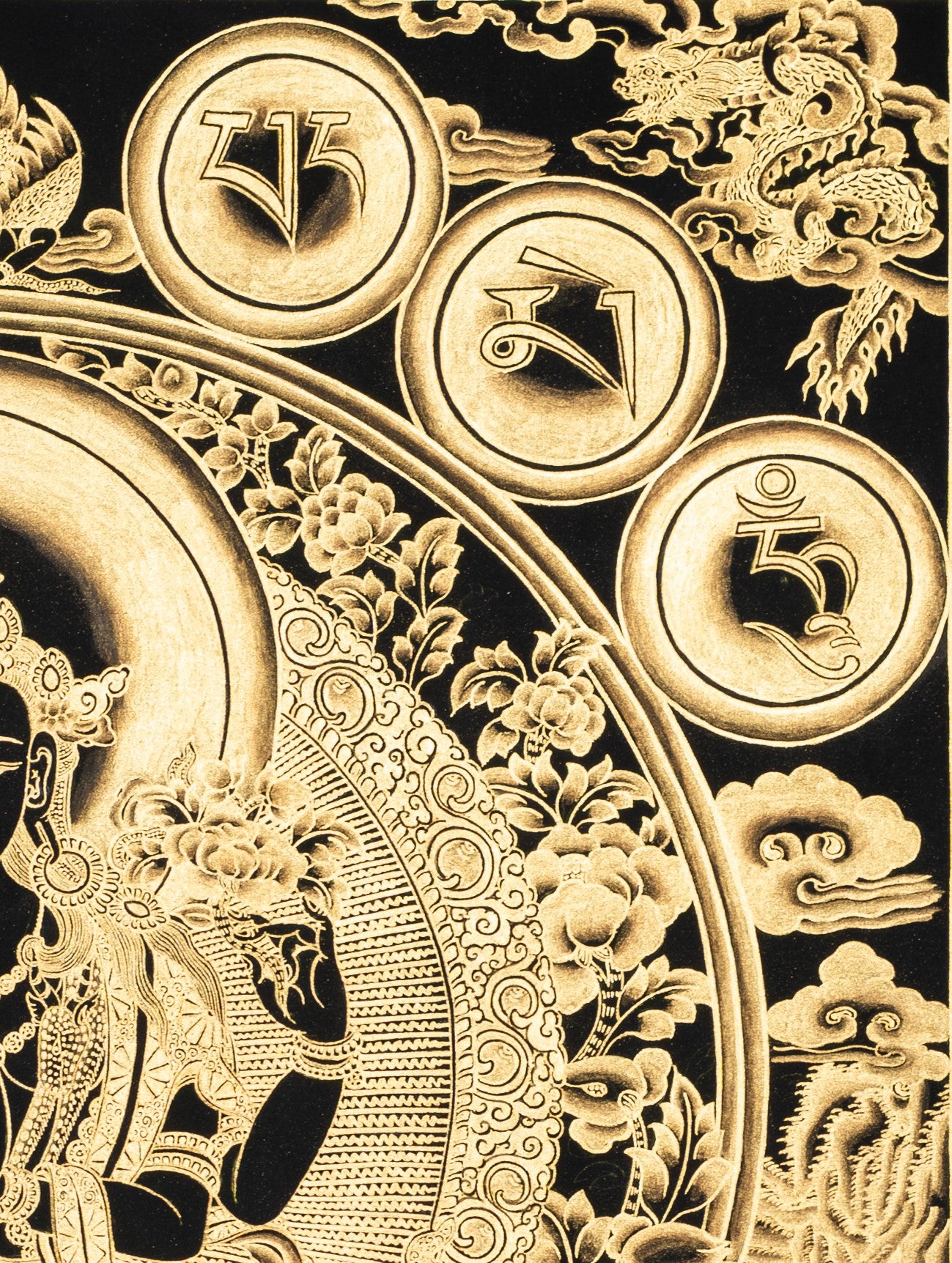 Hand-Painted Chengresi (Avalokiteshvara) Thangka - T-S-BT-BB-C-0009