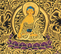 Medicine Buddha Thangka: Scared Healing Art - T-S-BT-RB-MB-0027