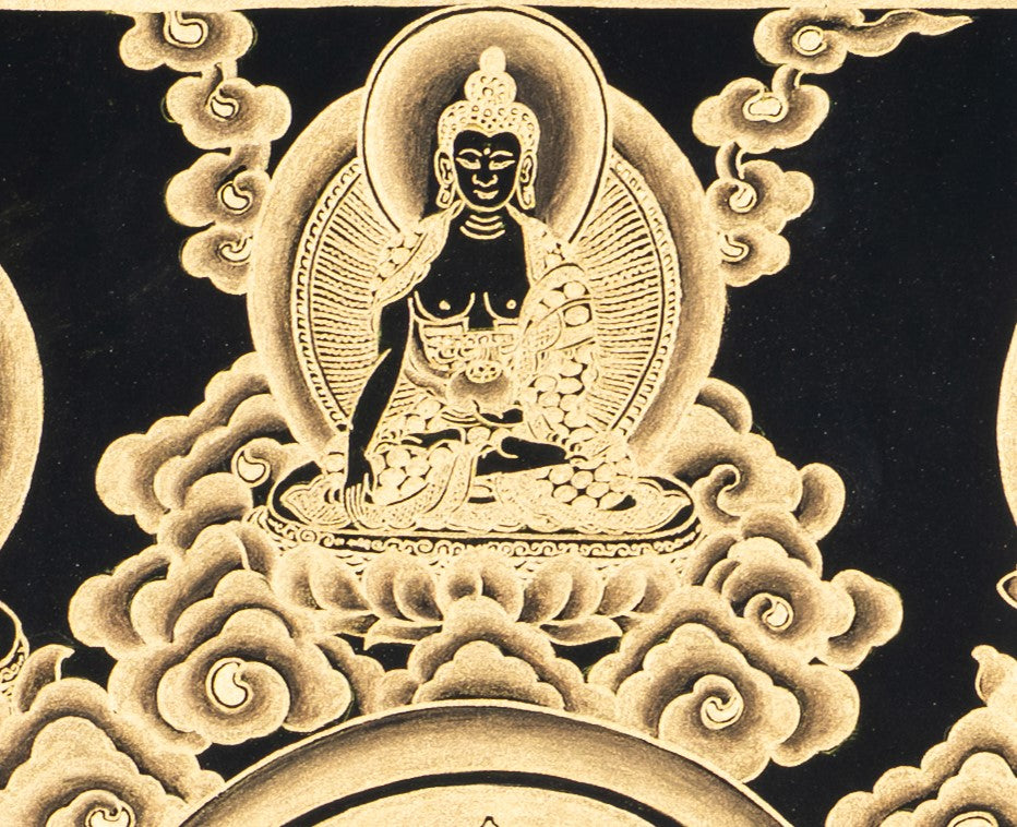 Handpainted Green Tara Thangka - T-S-BT-BB-GT-0002