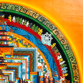 Handmade Kalachakra Mandala Thangka Eternal Tranquility - T-B-HT-OB-AU-KM-0006