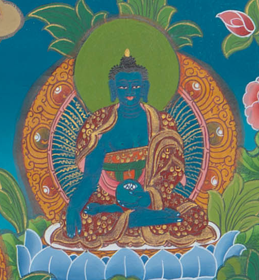 Hand-Painted Green Tara Thangka - T-S-BT-BB-AU-GT-0107