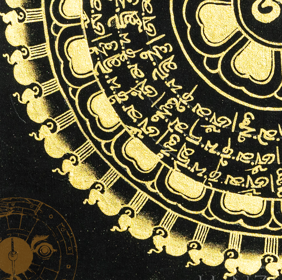 Six-character Mantra Mandala Thangka - T-B-HT-BB-KM-0012