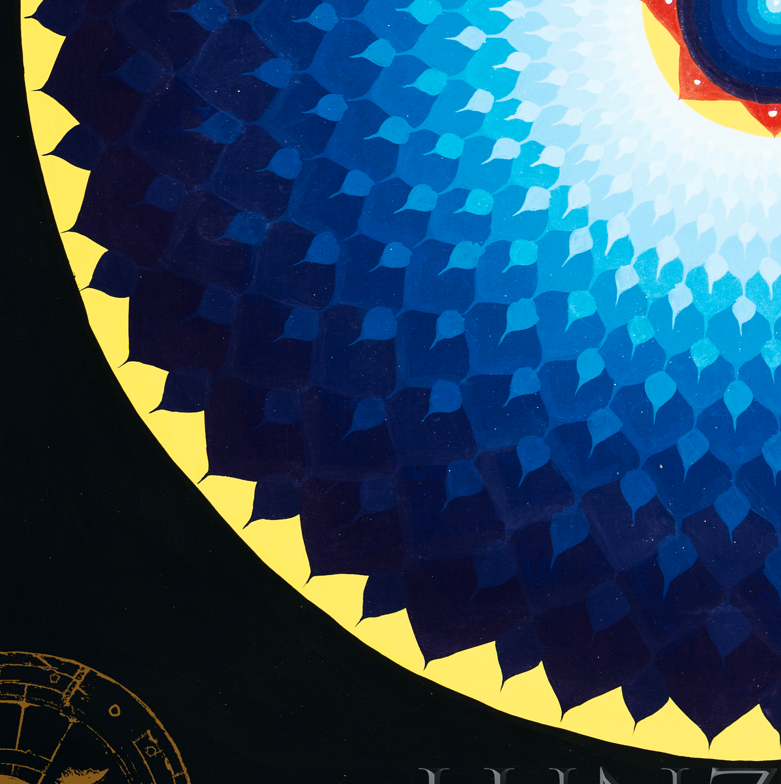 Hand-Painted Lotus Mandala Thangka - T-PS-SS-BB-LM-0017