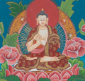 Hand-Painted Green Tara Thangka - T-S-BT-BB-AU-GT-0107