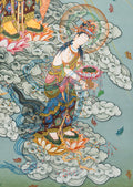 The Japanese Buddha's Celestial Descent Thangka Painting - T-S-BT-BB-AU-JB-0015
