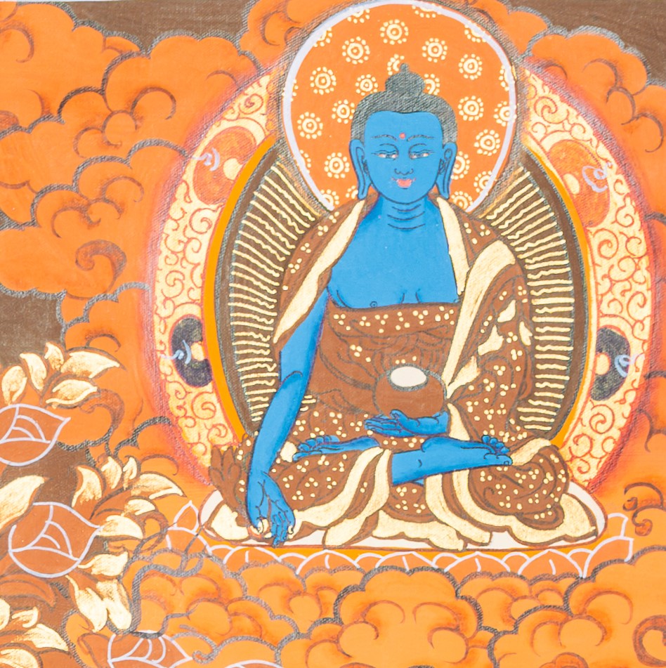 Hand-Painted White Tara Thangka - T-S-BT-BB-WT-0029