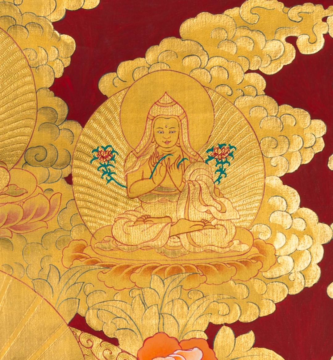 The Embodiment of Compassion: White Tara Thangka Painting - T-S-BT-BB-AU-WT-0018