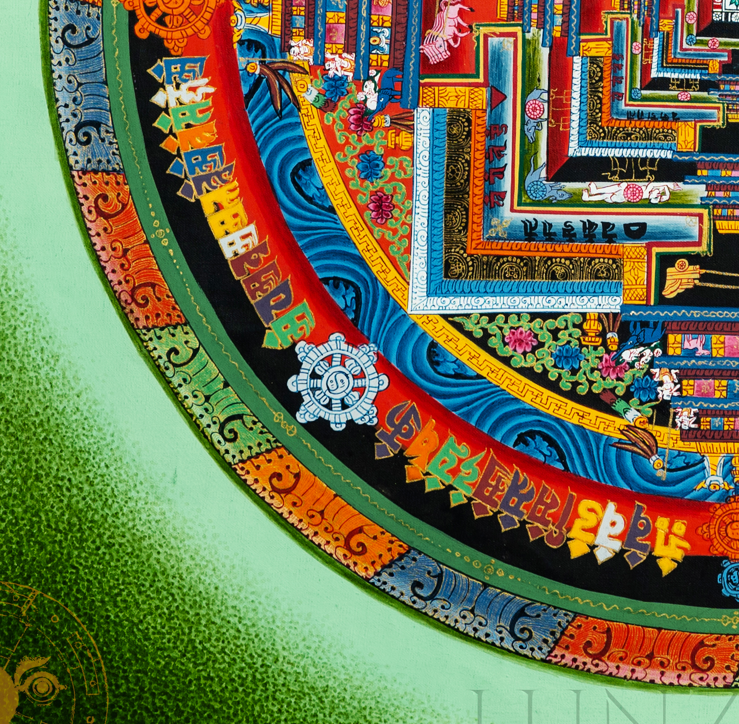 Handmade Eternal Universe Balance Kalachakra Mandala - T-B-HT-GB-AU-HT-0008