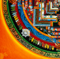 Handmade Kalachakra Mandala Thangka Eternal Tranquility - T-B-HT-OB-AU-KM-0006