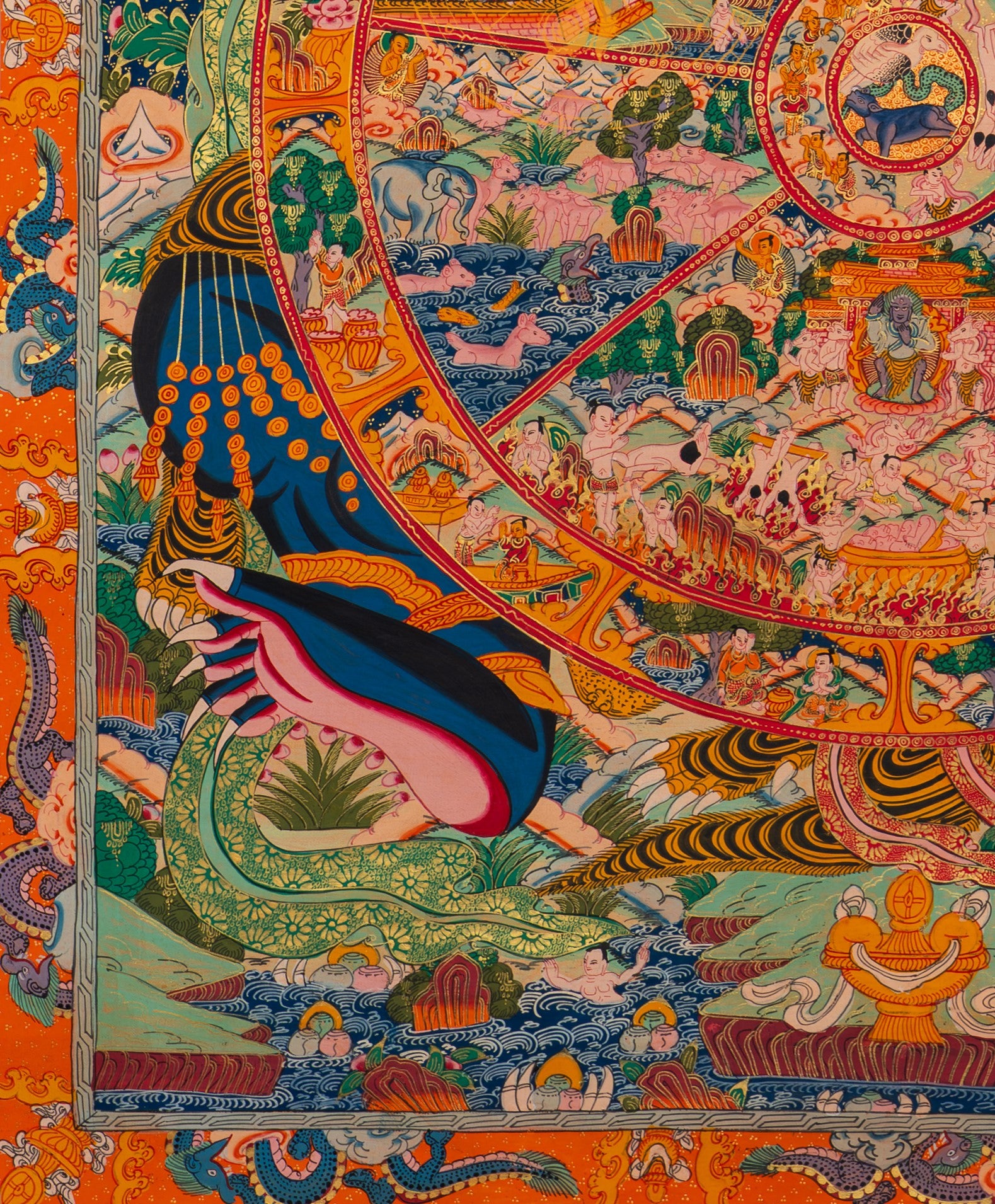 The Sacred Wheel of Life: A Path to Enlightenment - T-S-BT-RB-WOL-0035