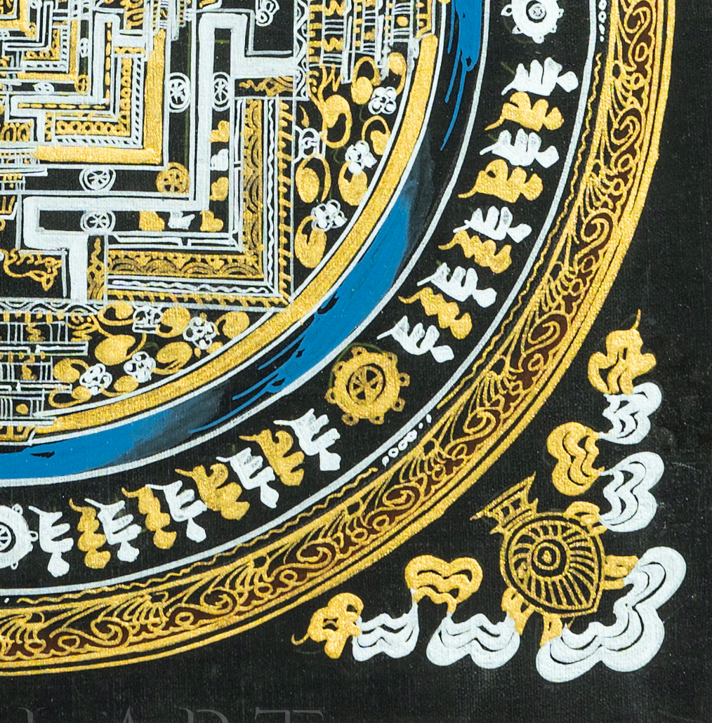 Hand-painted Kalachakra Mandala thangka - T-B-HT-BB-K-0013