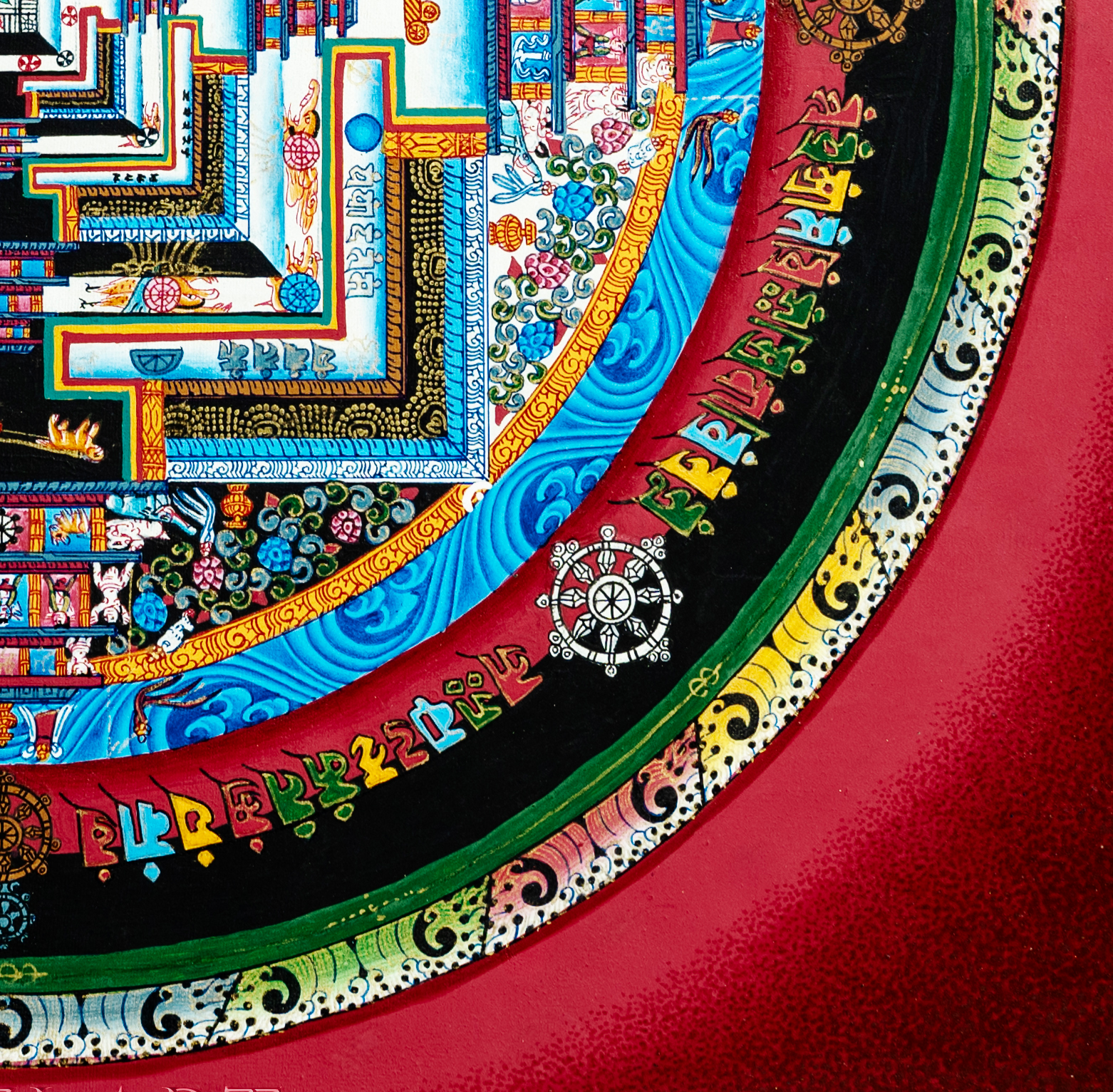 Top quality thangka "Kalachakra Mandala" - T-B-HT-RB-AU-KM-0003