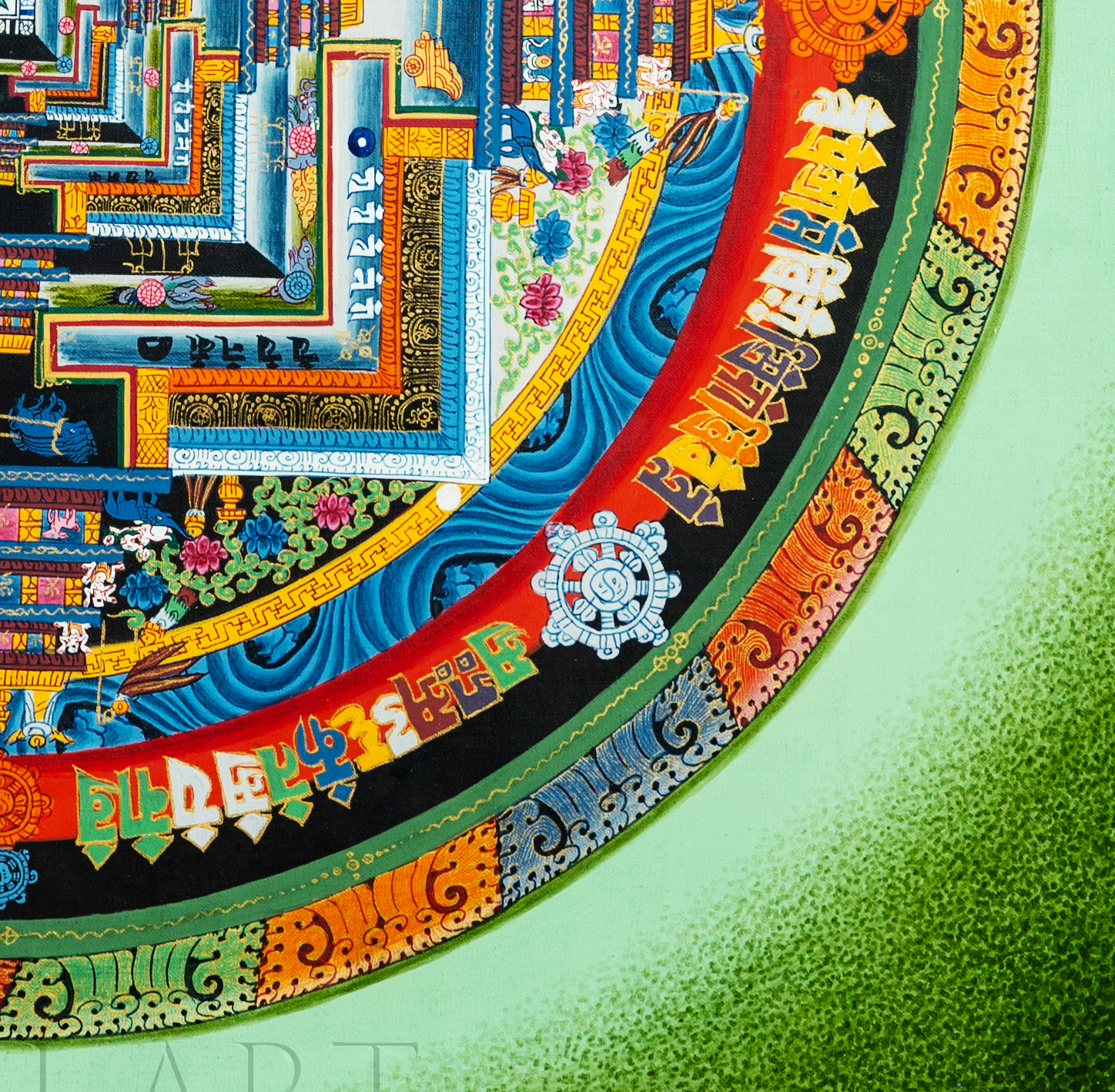 Handmade Eternal Universe Balance Kalachakra Mandala - T-B-HT-GB-AU-HT-0008