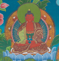 Hand-Painted Green Tara Thangka - T-S-BT-BB-AU-GT-0107