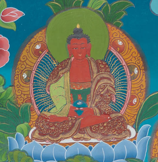 Hand-Painted Green Tara Thangka - T-S-BT-BB-AU-GT-0107