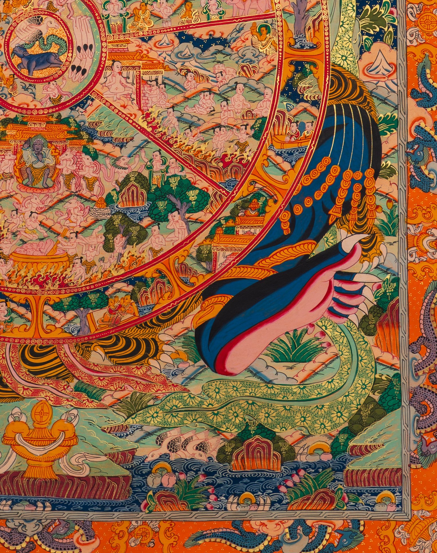 The Sacred Wheel of Life: A Path to Enlightenment - T-S-BT-RB-WOL-0035