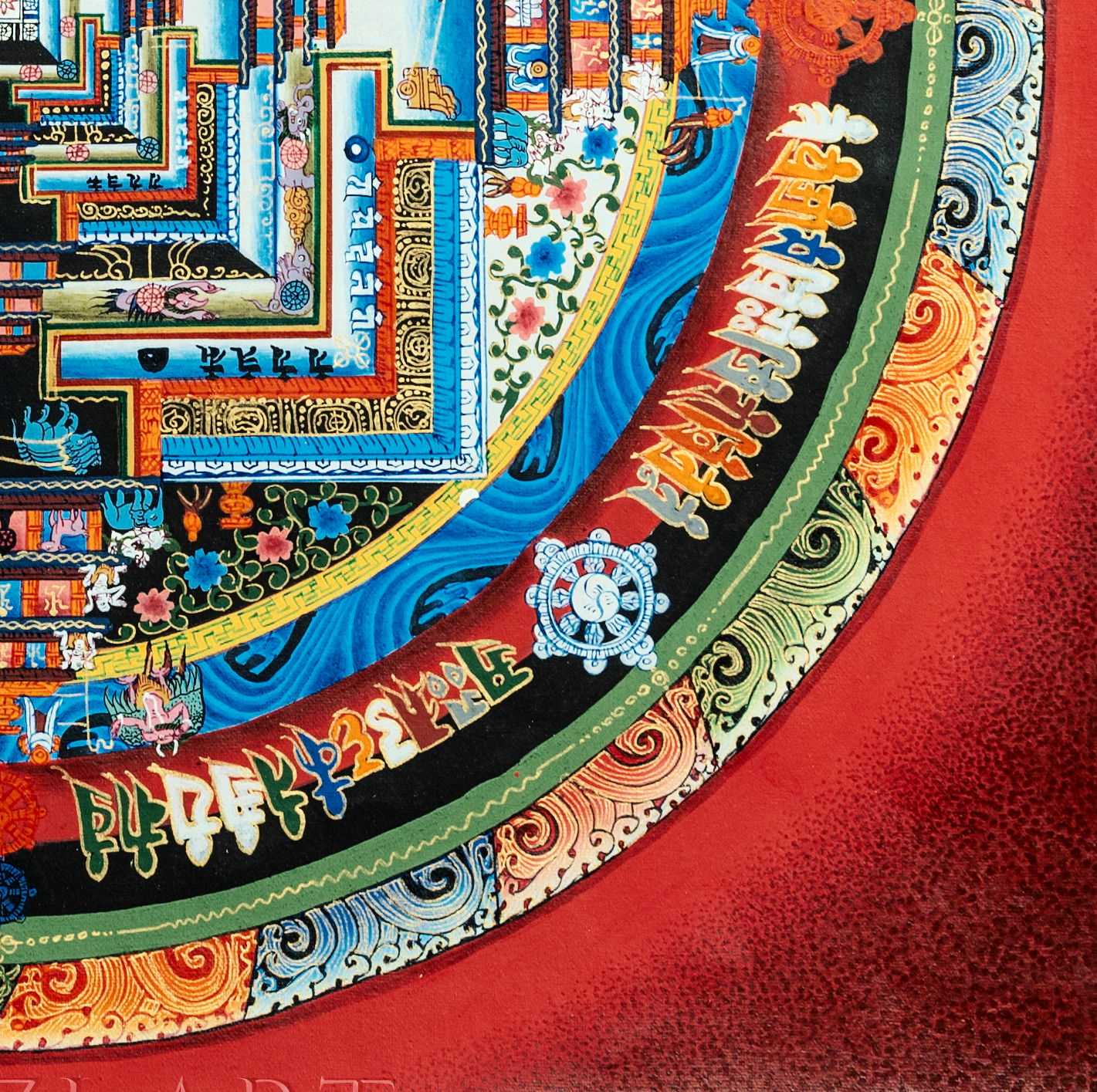 Handmade Kalachakra Mandala of Infinite Celestial Harmony - T-B-HT-RB-AU-KM-0011