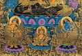 Yellow Dzambhala Thangka : Symbol of Wealth and Abundance - T-S-BT-RB-J-0032