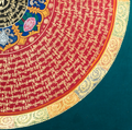 Hand-painted Mandala Thangka of Sacred Mantras - T-PS-SS-BB-M-0012
