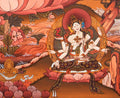The Embodiment of Compassion: White Tara Thangka Painting - T-S-BT-BR-AU-WT-0012