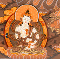 Hand-Painted White Tara Thangka - T-S-BT-BB-WT-0029